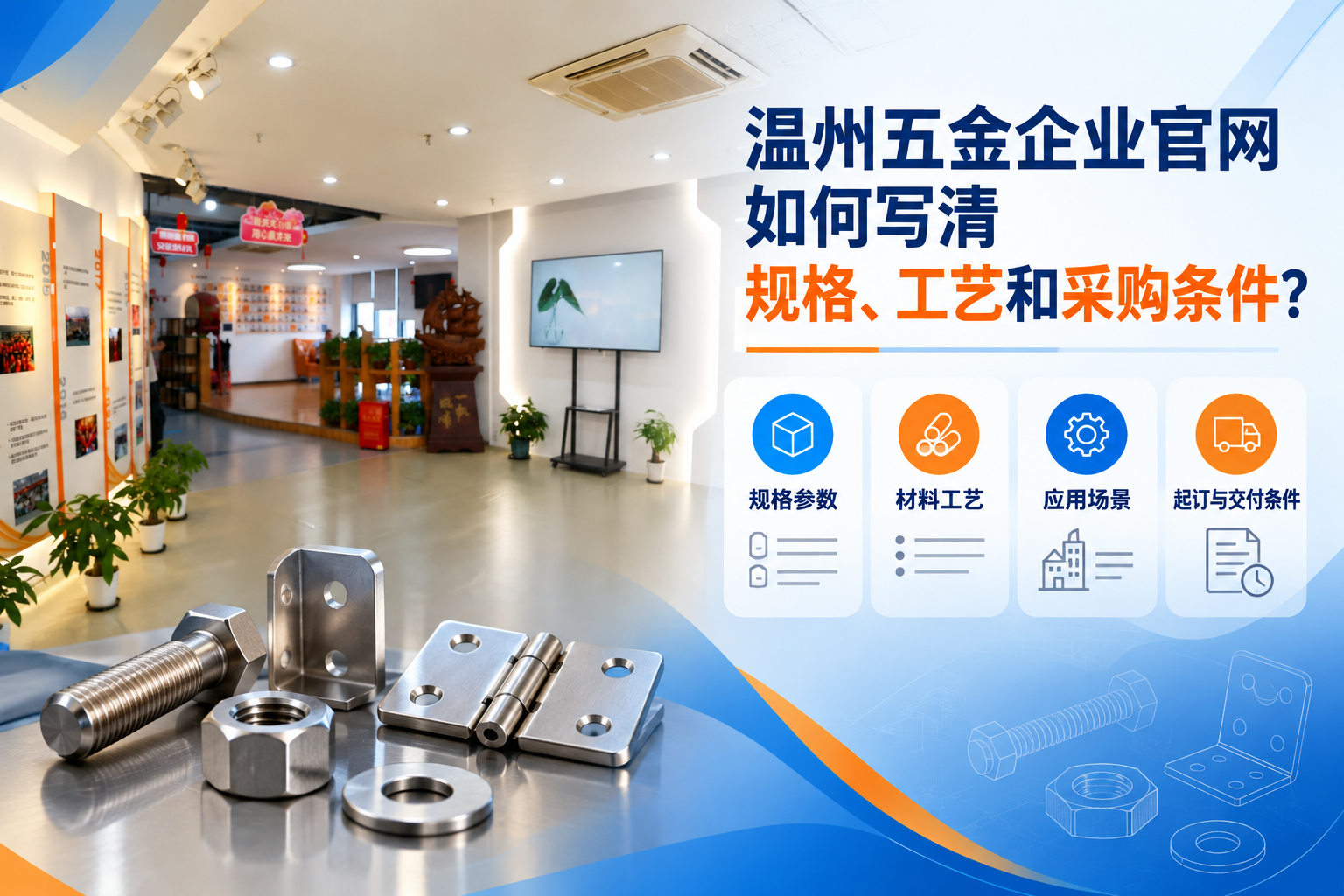 溫州五金企業(yè)官網(wǎng)如何寫清規(guī)格、工藝和采購條件？